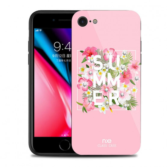 NXE GLASS SUMMER ROZA - APPLE IPHONE 7 / IPHONE 8
