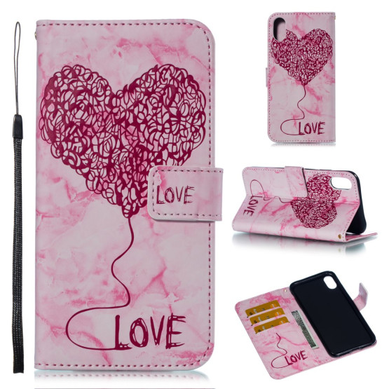 SRČEN MARMOR ROZA - APPLE IPHONE XS MAX