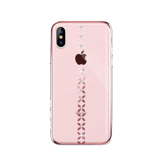 DEVIA PROSOJNE ROSE GOLD CVETKE- APPLE IPHONE XS MAX
