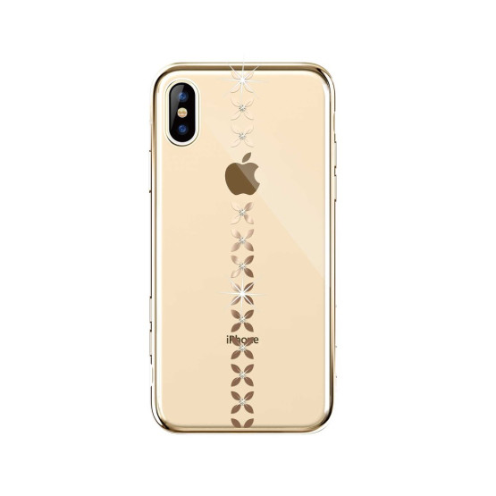 DEVIA PROSOJNE ZLATE CVETKE - APPLE IPHONE XS MAX