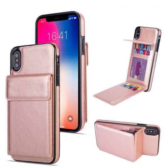 LEATHER ELEGANCE ROSE GOLD - APPLE IPHONE XS MAX