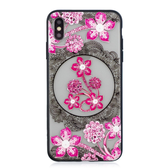 ROZA ŠOPEK V ČIPKI - APPLE IPHONE XS MAX