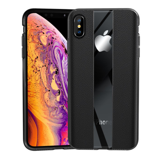 STYLISH LEATHER BLACK - APPLE IPHONE XS MAX