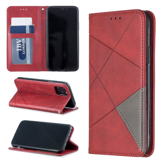 AUTO-ABSORBED GEOMETRIC RDEČ ETUI ZA APPLE IPHONE 11 PRO