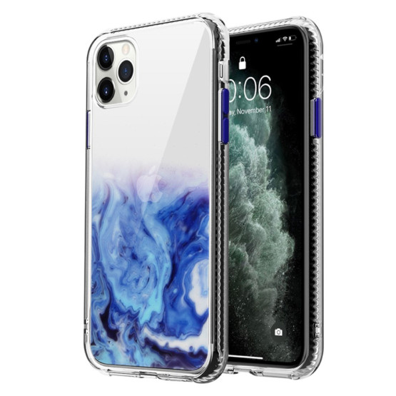 MARMOR POLOVIČNI MODER OVITEK APPLE IPHONE 12 PRO MAX