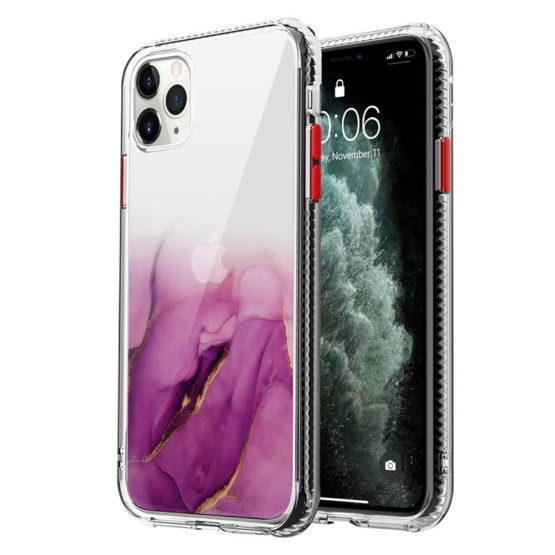 MARMOR POLOVIČNI VIJOLIČEN OVITEK APPLE IPHONE 12 PRO MAX