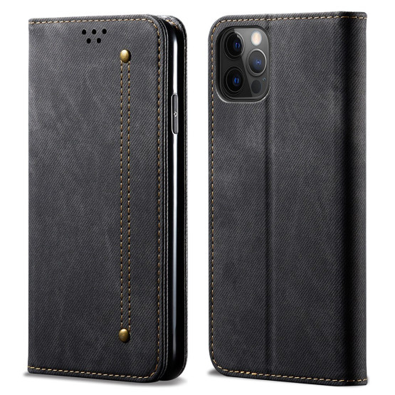 RETRO JEANS ČRN ETUI ZA APPLE IPHONE 13 PRO