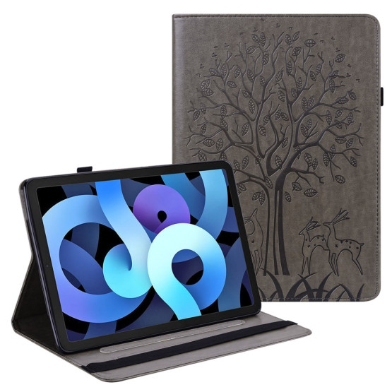 ODTIS DREVESA Z JELENI SIV ETUI ZA APPLE IPAD AIR (2022) / AIR (2020) / IPAD PRO 11' (2022) (2021) (2020) (2018)
