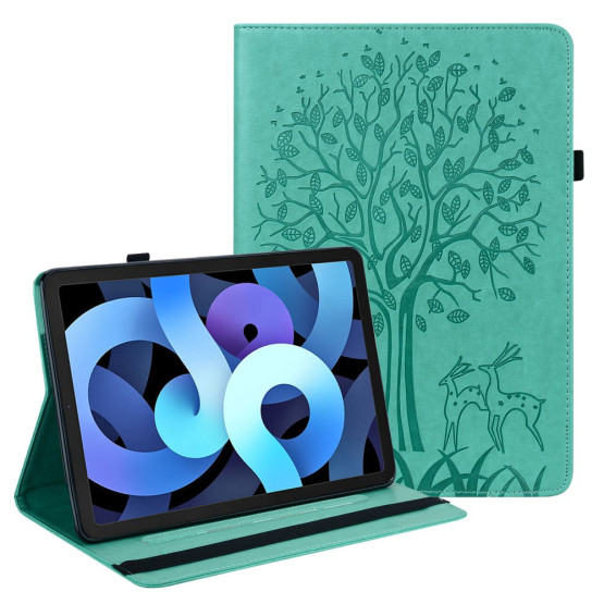 ODTIS DREVESA Z JELENI ZELEN ETUI ZA IPAD MINI 1 / 2 / 3 / 4 / 5 (2019)