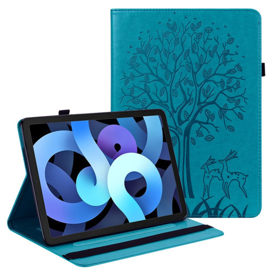 ODTIS DREVESA Z JELENI MODER ETUI ZA IPAD MINI 1 / 2 / 3 / 4 / 5 (2019)
