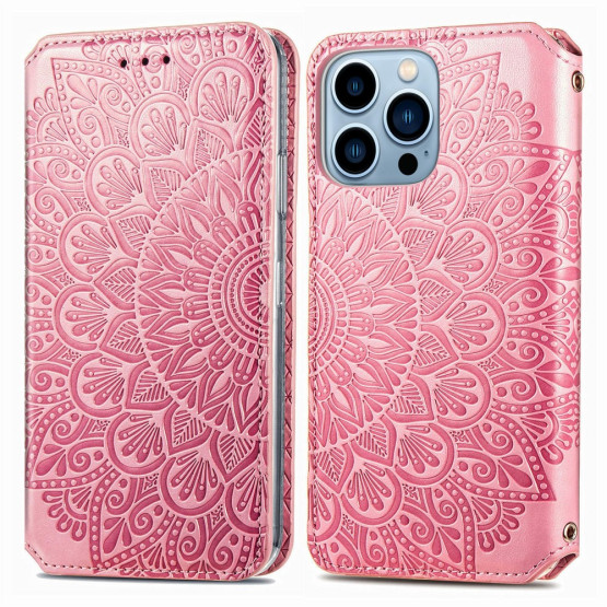 SLIM MANDALA ROZA ETUI ZA APPLE IPHONE 13 PRO MAX