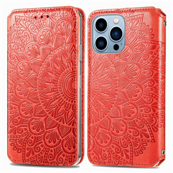 SLIM MANDALA RDEČ ETUI ZA APPLE IPHONE 13 PRO MAX