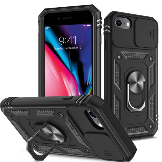 REX CAP ČRN OVITEK ZA APPLE IPHONE SE (2022) / SE (2020) / IPHONE 8 / IPHONE 7