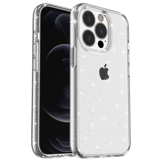   GLITTERY POWDER BEL OVITEK ZA APPLE IPHONE 14 PRO MAX