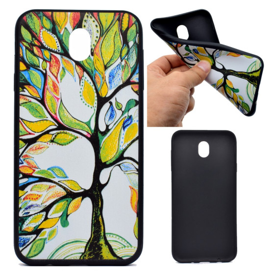 SLIM OVITEK DREVO S PISANIMI LISTI ZA SAMSUNG GALAXY J3 (2017) 