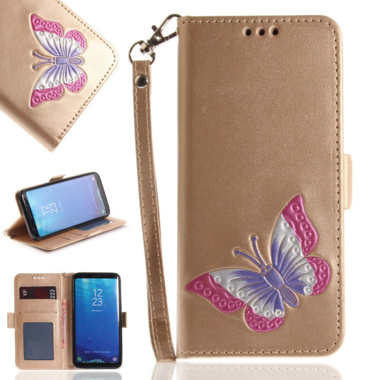ELEGANTEN METULJ ZLAT - SAMSUNG GALAXY S8 PLUS