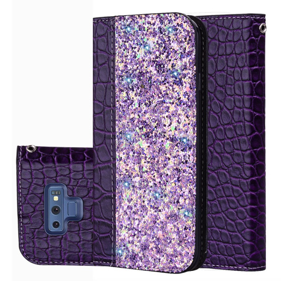 BLEŠČEČ KROKODILJI VZOREC VIJOLIČEN - SAMSUNG GALAXY NOTE 9