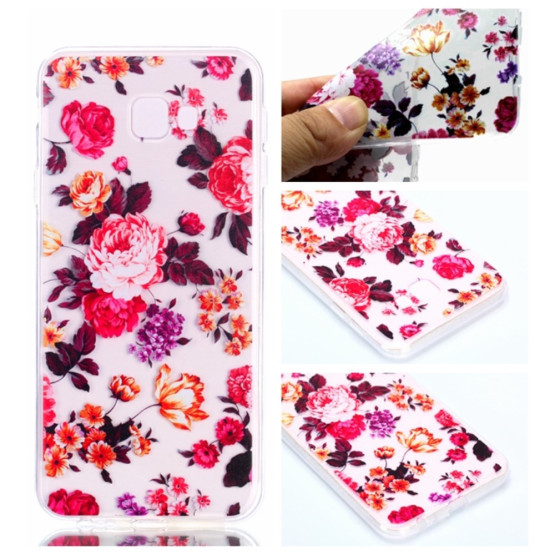 SLIM PROSOJNE PISANE ROŽICE - SAMSUNG GALAXY J4 PLUS (2018)