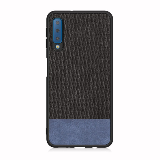 SLIM BLACK AND BLUE KNITTED FASHION - SAMSUNG GALAXY A7 (2018) 