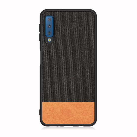 SLIM BLACK AND BROWN KNITTED FASHION - SAMSUNG GALAXY A7 (2018) 