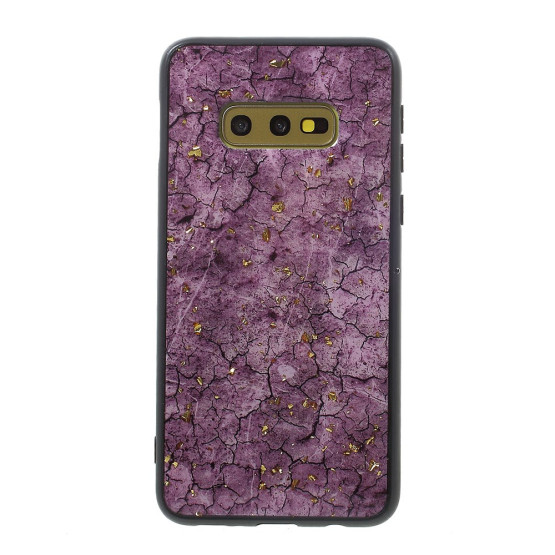 EPOXY GOLD STAMP VIJOLIČEN OVITEK ZA SAMSUNG GALAXY S10E