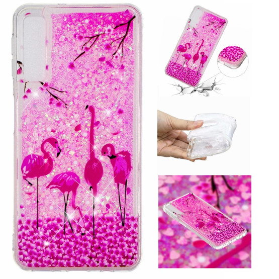 LIQUID BLEŠČICE FLAMINGOS OVITEK ZA SAMSUNG GALAXY A70