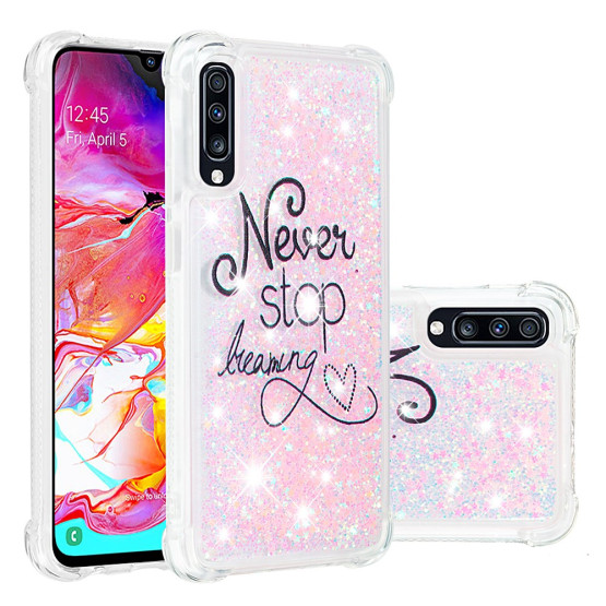 ANTI-DROP LIQUID BLEŠČICE NEVER STOP DREAMING OVITEK ZA SAMSUNG GALAXY A70