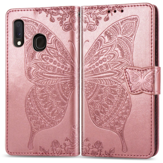GOTSKI METULJ ROSE GOLD ETUI ZA SAMSUNG GALAXY A20E