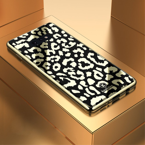 GLASS DIVJI LEOPARD ČRN OVITEK ZA SAMSUNG GALAXY S10E