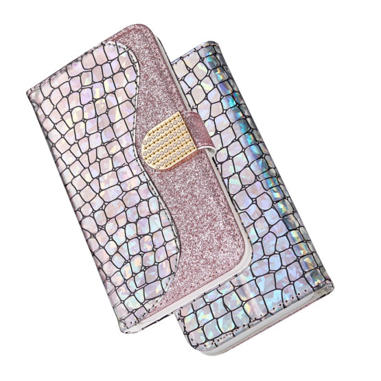BLEŠČEČ KROKODILJI VZOREC ROSE GOLD ETUI ZA SAMSUNG GALAXY A40