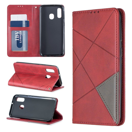 AUTO-ABSORBED GEOMETRIC RDEČ ETUI ZA SAMSUNG GALAXY A40