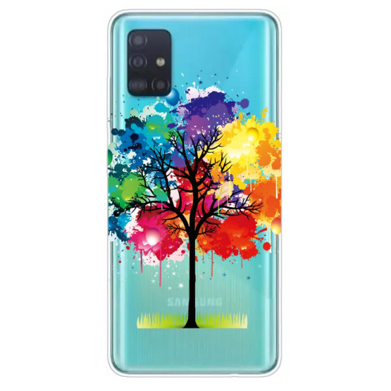 SLIM PROSOJNO MAVRIČNO DREVO OVITEK ZA SAMSUNG GALAXY A71