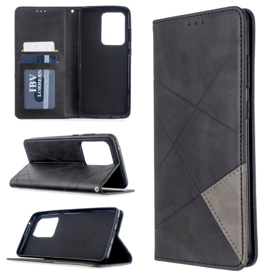 AUTO-ABSORBED GEOMETRIC ČRN ETUI ZA SAMSUNG GALAXY S20 ULTRA
