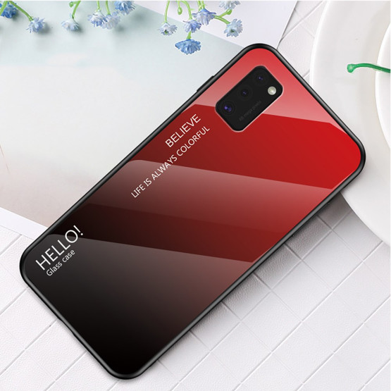 GLASS HELLO! RED/BLACK OVITEK ZA SAMSUNG GALAXY A41 