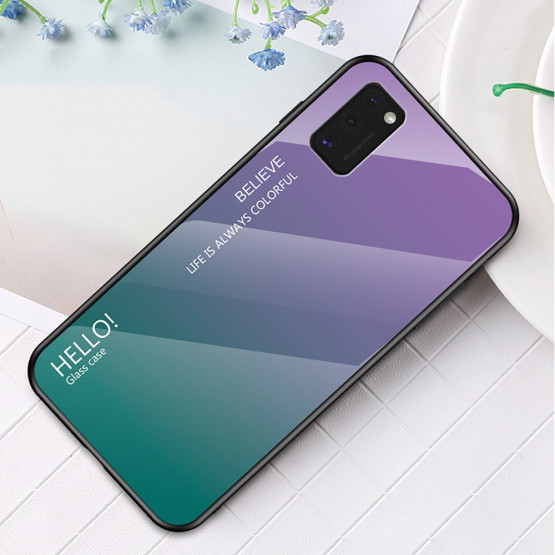 GLASS HELLO! PURPLE/GREEN OVITEK ZA SAMSUNG GALAXY A41 