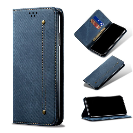 RETRO JEANS TEMNO MODER ETUI ZA SAMSUNG GALAXY A21S 