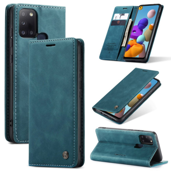 CASEME RETRO AUTO ABSORBED ZELEN ETUI ZA SAMSUNG GALAXY A21S 