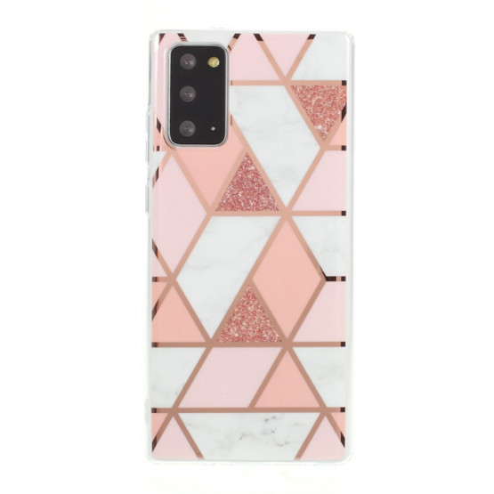 GEOMETRIC MARMOR ROZA OVITEK ZA SAMSUNG GALAXY NOTE 20