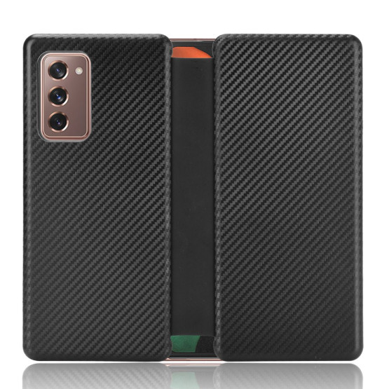 AUTO-ABSORBED GEOMETRIC SOFT ČRN ETUI ZA SAMSUNG GALAXY Z FOLD 2