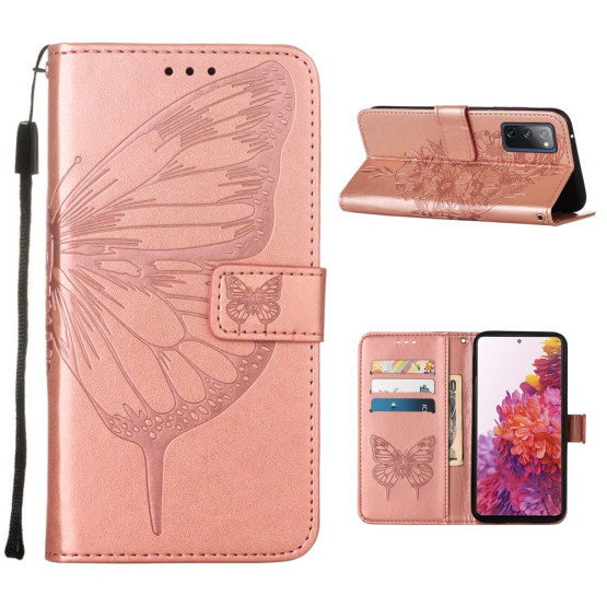 DNEVNI METULJ ROSE GOLD ETUI ZA SAMSUNG GALAXY S20 FE / S20 FE 5G / S20 FE 2021