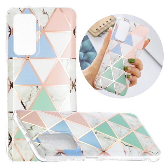 GEOMETRIC MARMOR PASTELNI TRIKOTNIKI OVITEK ZA SAMSUNG GALAXY A72