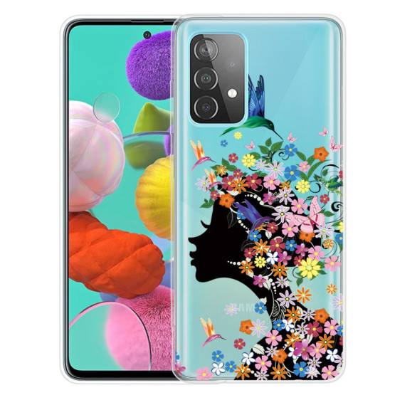 SLIM PROSOJNA CVETOČA LADY OVITEK ZA SAMSUNG GALAXY A32 4G