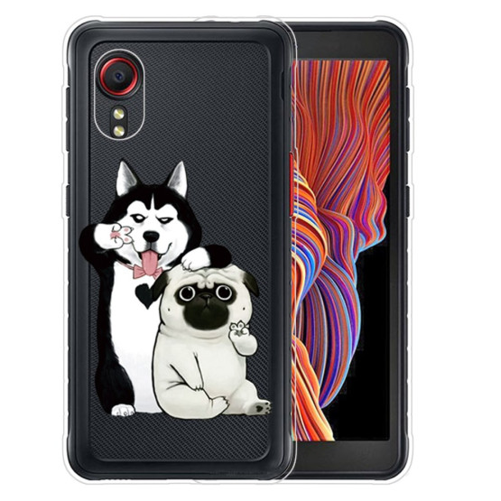 IMD SLIM PROSOJNA DVA KUŽKA OVITEK ZA SAMSUNG GALAXY XCOVER 5