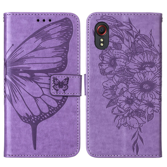DNEVNI METULJ VIJOLIČEN ETUI ZA SAMSUNG GALAXY XCOVER 5 