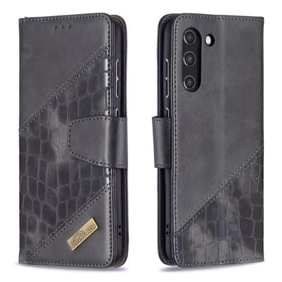 BINFEN CROCODILE ČRN ETUI ZA SAMSUNG GALAXY S21 FE