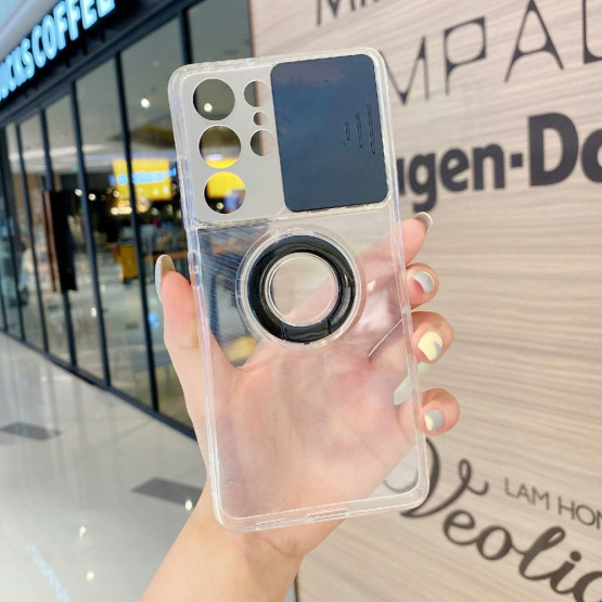 CAMERA SLIDE ČRN OVITEK ZA SAMSUNG GALAXY S21 ULTRA