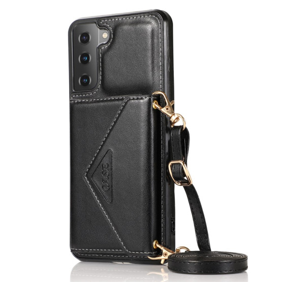 CASE POCKET Z VRVICO ČRN OVITEK ZA SAMSUNG GALAXY S21 FE