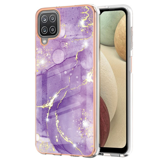 IMD GOLD MARMOR VIJOLIČEN OVITEK ZA SAMSUNG GALAXY A12