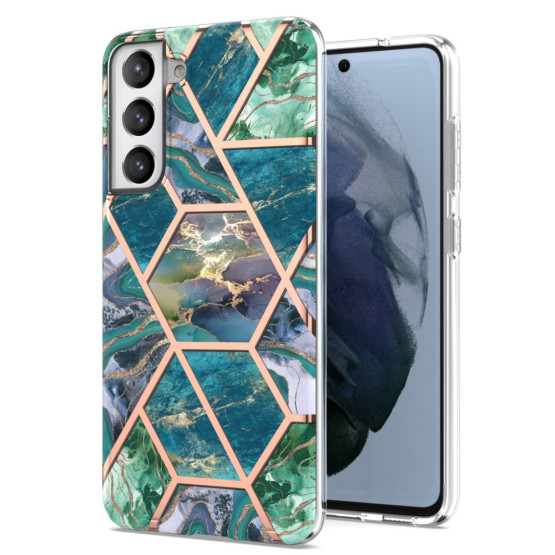 IMD HEX MARMOR MODRO ZELEN OVITEK ZA SAMSUNG GALAXY S21 FE