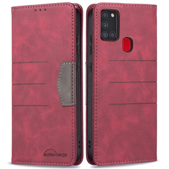 BINFEN 3 LINE AUTO ABSORBED RDEČ ETUI ZA SAMSUNG GALAXY A21S